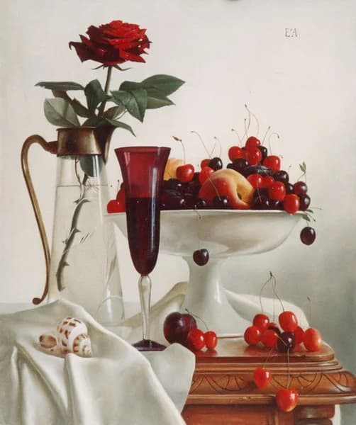 Черешня и чёрная роза