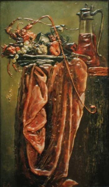 Ужин с омаром 100 х 70 орг. смеш. техн.