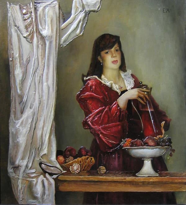 Посвящение Вермейеру 120 х 110 орг. смеш. техн.