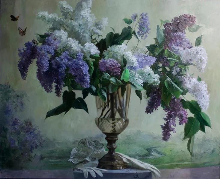 Сирень в вазе