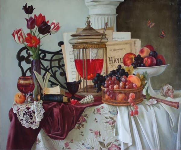 Натюрмортт в красных тонах