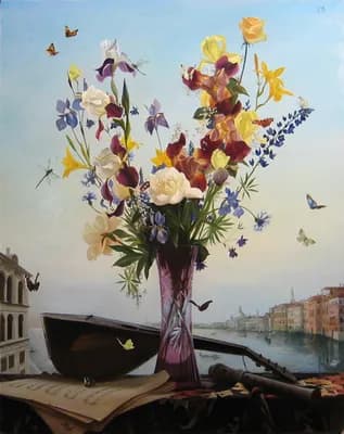 Венеция. шрисы. 80х100, х/м, 2006