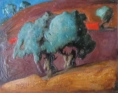 шспания. Оливы. 90х75, смешанная техника, 1994
