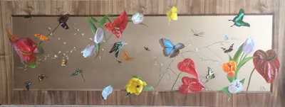 Цветы и бабочки