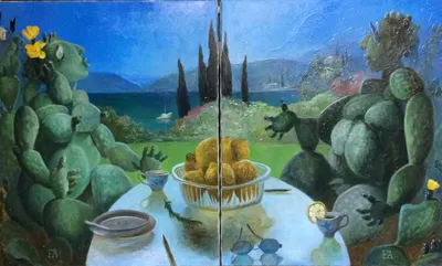 Отдых на Корфу (диптих)